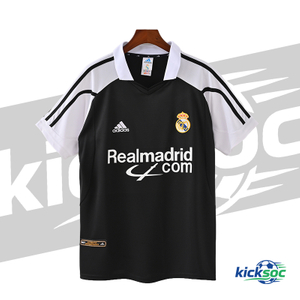 2001/2002 Real Madrid Home Black Short-Sleeve Shirt ( Fan ) 