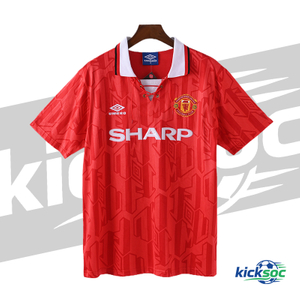 1994 Manchester United Home Retro Short-Sleeve Red Jersey ( Fan ) 