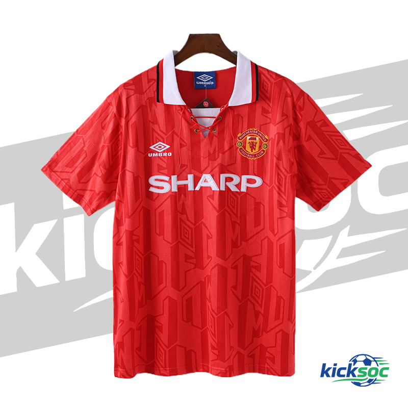 1994 Manchester United Home Retro Short-Sleeve Red Jersey ( Fan ) 