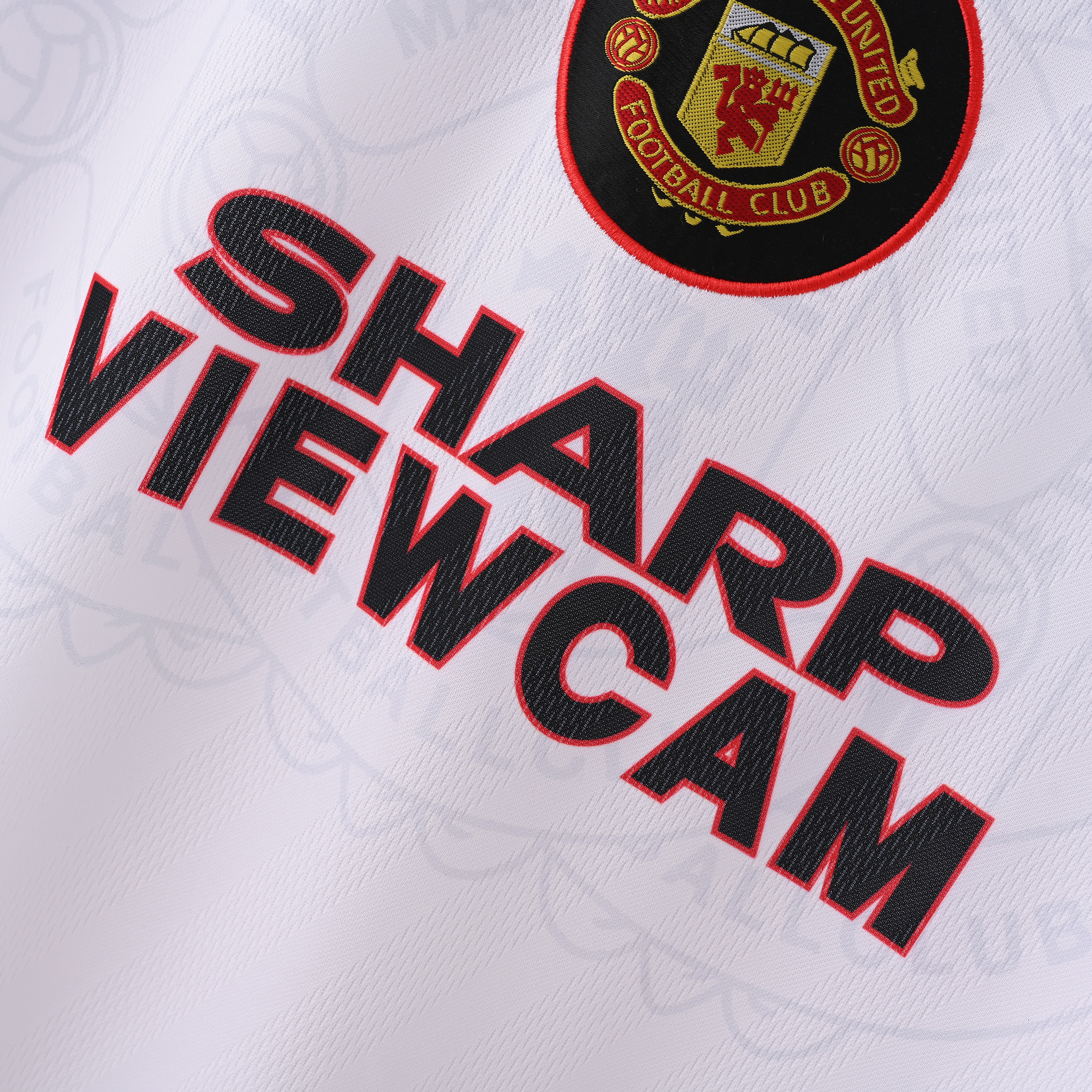 1996/1907 Manchester United Away Short-Sleeve Retro White Jersey ( Fan ) 