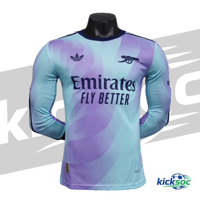 2024-2025 Arsenal Second Away Long-Sleeve Jersey (Player) 