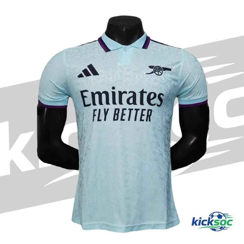 2025-2026 Arsenal Special Edition Light Blue Polo Short-Sleeve Football Jersey (Player) 