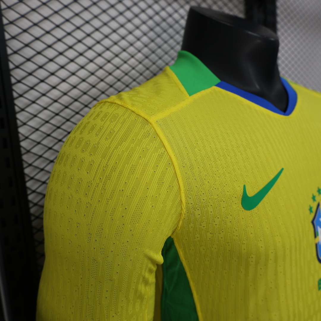 2025 2026 World Cup Jersey, Brazil, Home Team, Player Version