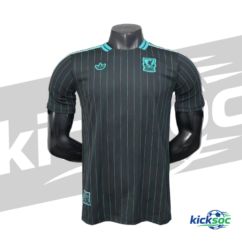 2025/2026 Liverpool Short-Sleeve Football Jersey Black Casual Style (Fan)