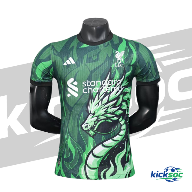 2025-2026 Liverpool Short-Sleeve Football Shirt Green Special Edition (Player) 