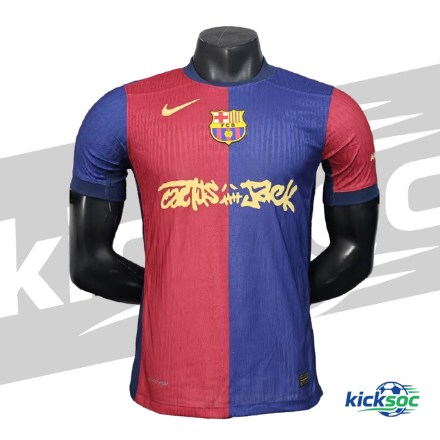 2025/2026 Barcelona home short-sleeve jersey Scott collaboration ( player )