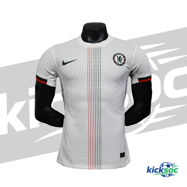 Chelsea(2025-202)-away-football-quick-dry-short-sleeve-jersey-white【player-version】