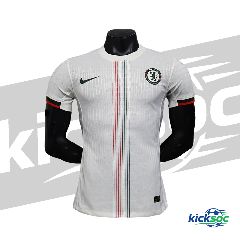 2025-2026 Chelsea away football quick dry short sleeve jersey white (player-version)