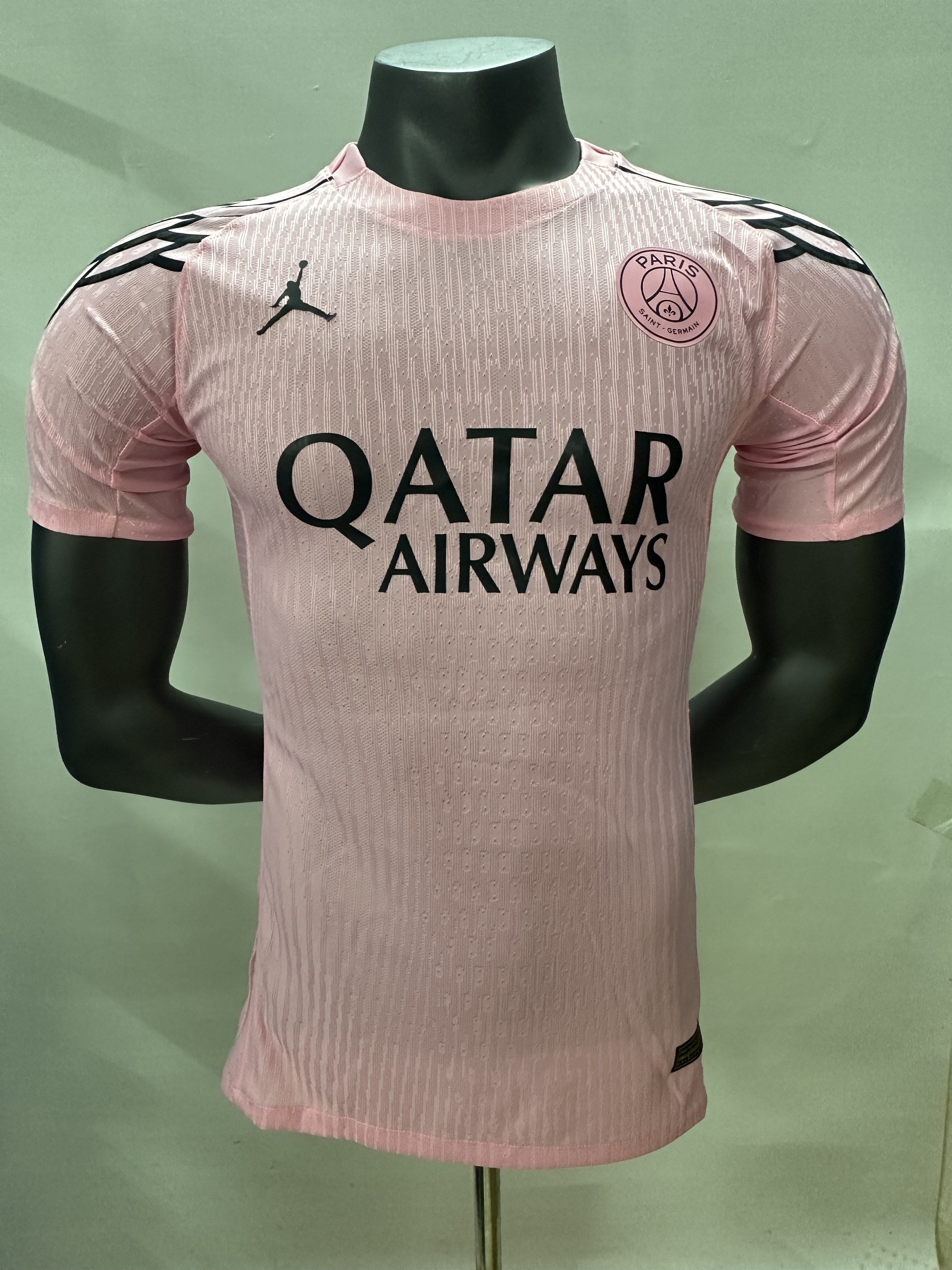 2025-2026 Paris Saint Germain Third Away Quick Dry Short Sleeve Jersey Pink (player-version)
