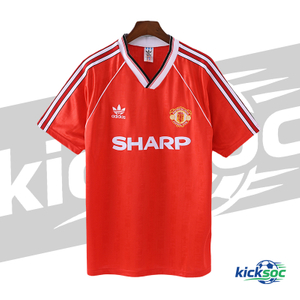1998/1990 Manchester United Home Short-Sleeve Retro Red Jersey ( Fan ) 
