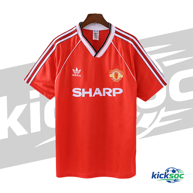 1998/1990 Manchester United Home Short-Sleeve Retro Red Jersey ( Fan ) 