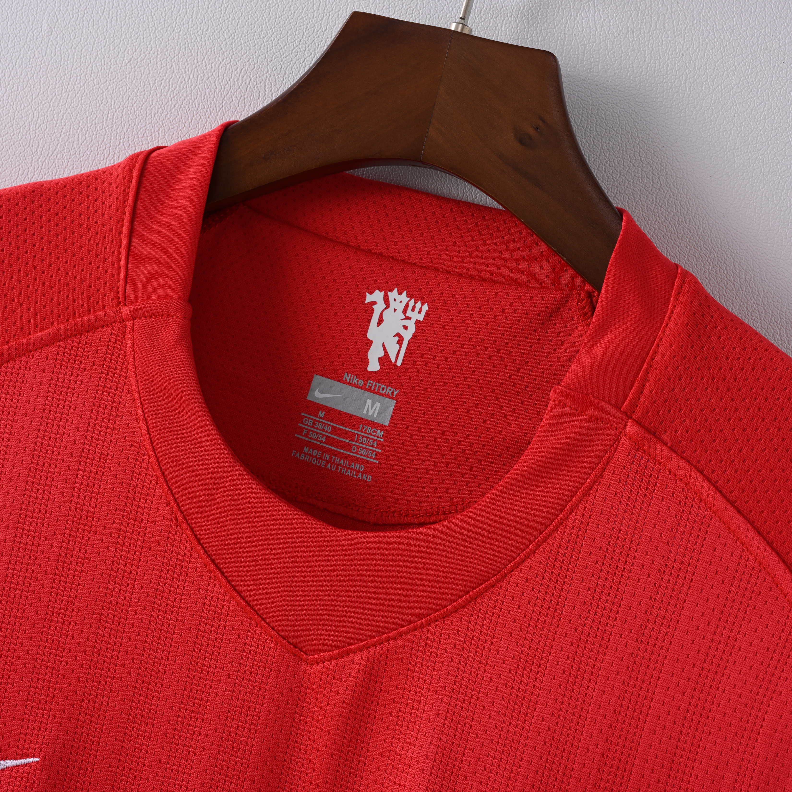 2007/2008 Manchester United Home Short-Sleeve Retro Red Jersey ( Fan ) 