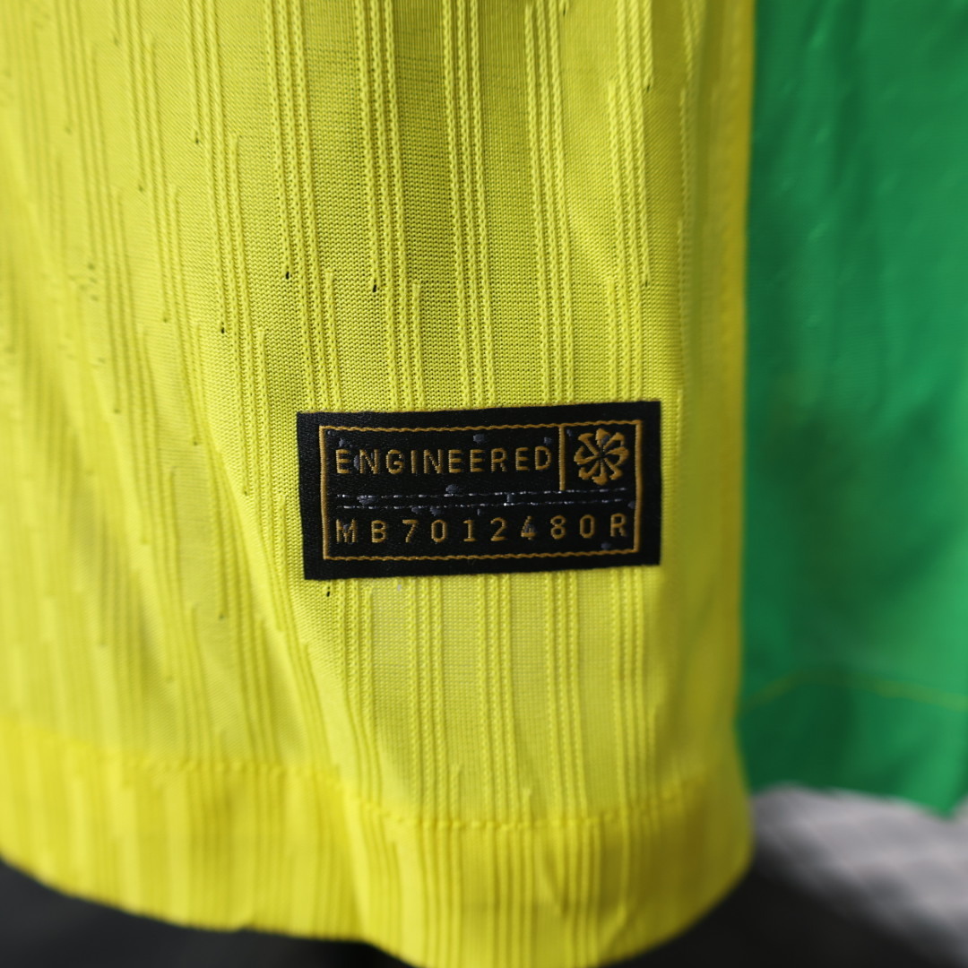 2025 2026 World Cup Jersey, Brazil, Home Team, Player Version