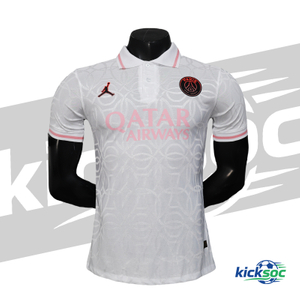 2025/2026 Paris Saint-Germain Special Edition Quick-Dry White POLO Short-Sleeve Jersey (Player) 