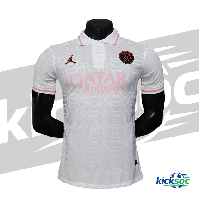 2025/2026 Paris Saint-Germain Special Edition Quick-Dry White POLO Short-Sleeve Jersey (Player) 