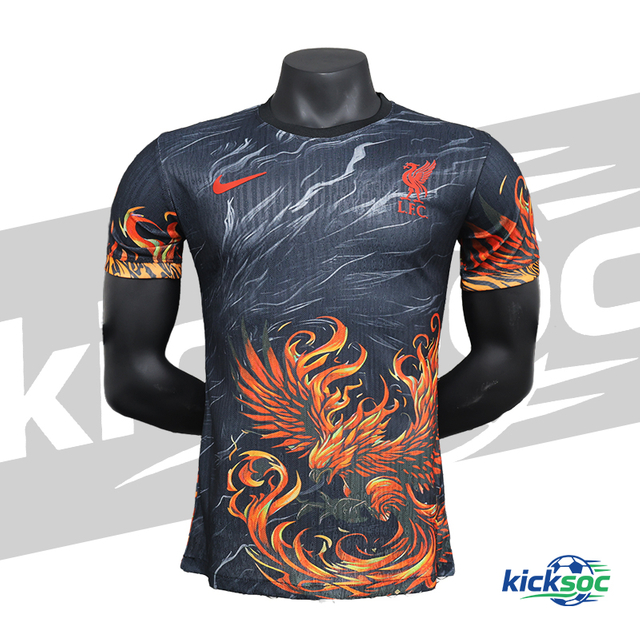 2025-2026 Liverpool Short-Sleeve Football Jersey Gold Phoenix Special Edition (Player)