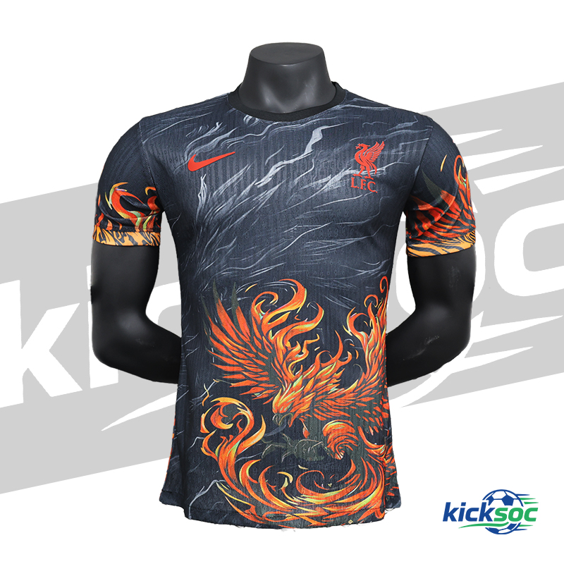 2025-2026 Liverpool Short-Sleeve Football Jersey Gold Phoenix Special Edition (Player)