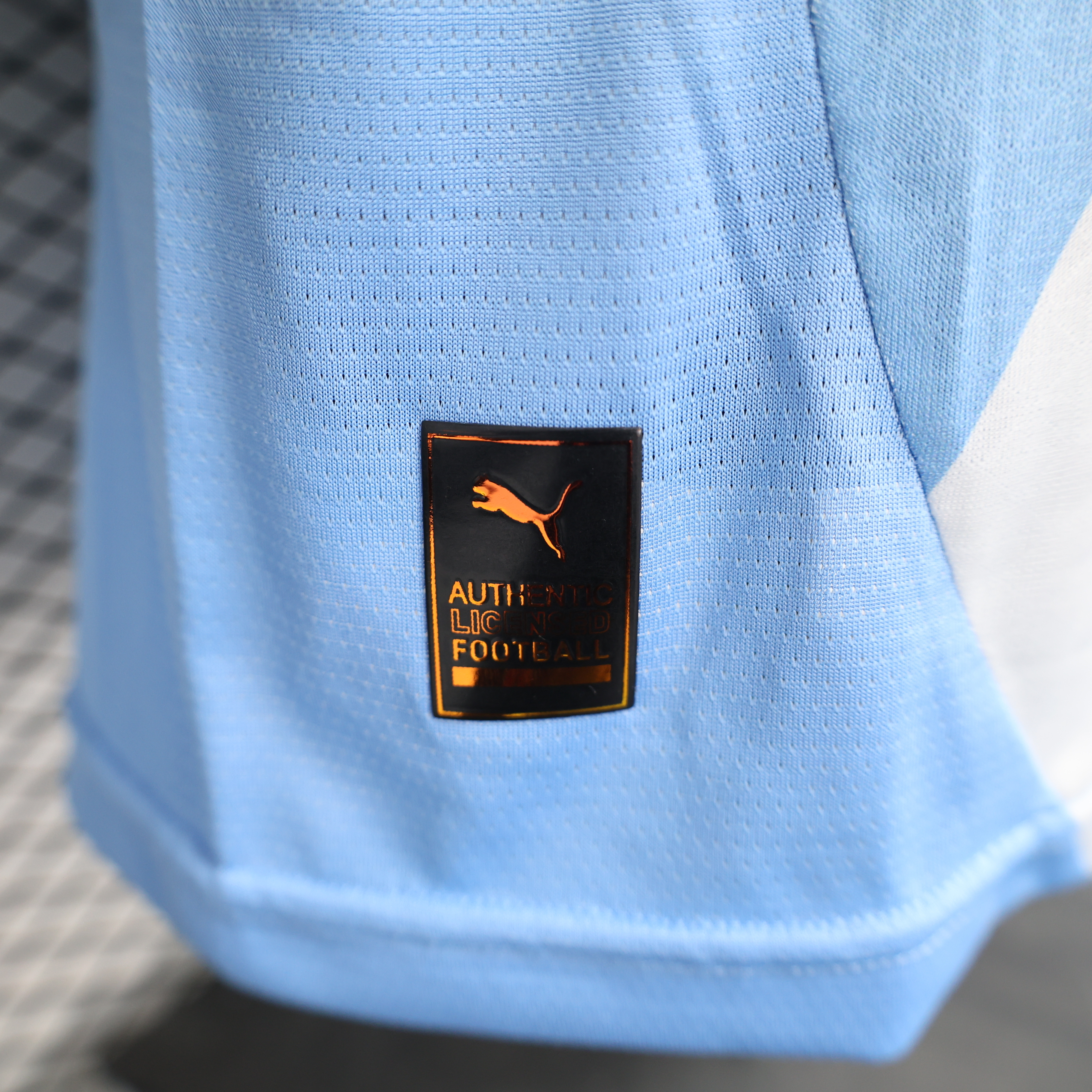 2025-2026 Manchester City's 2025-2026 home blue short sleeve jersey (player-version)