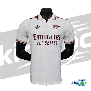 Arsenal-(2025-2026)season away short sleeve jersey-white -【player-version】