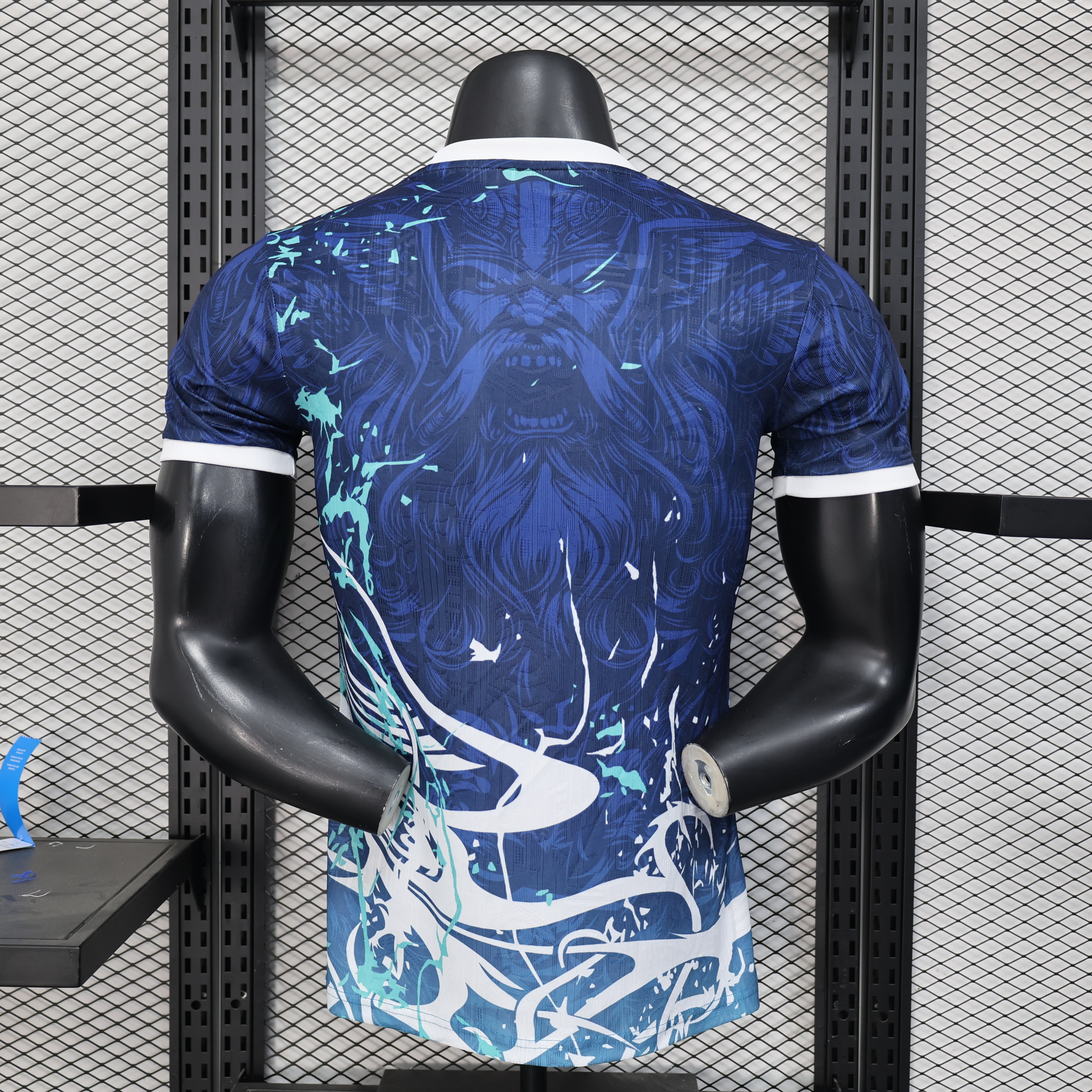 2025/2026 Real Madrid Camo Blue Special Edition Short-Sleeve Jersey ( Player )