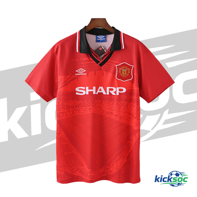 1994/1996 Manchester United Home Short-Sleeve Retro Red Shirt ( Fan ) 