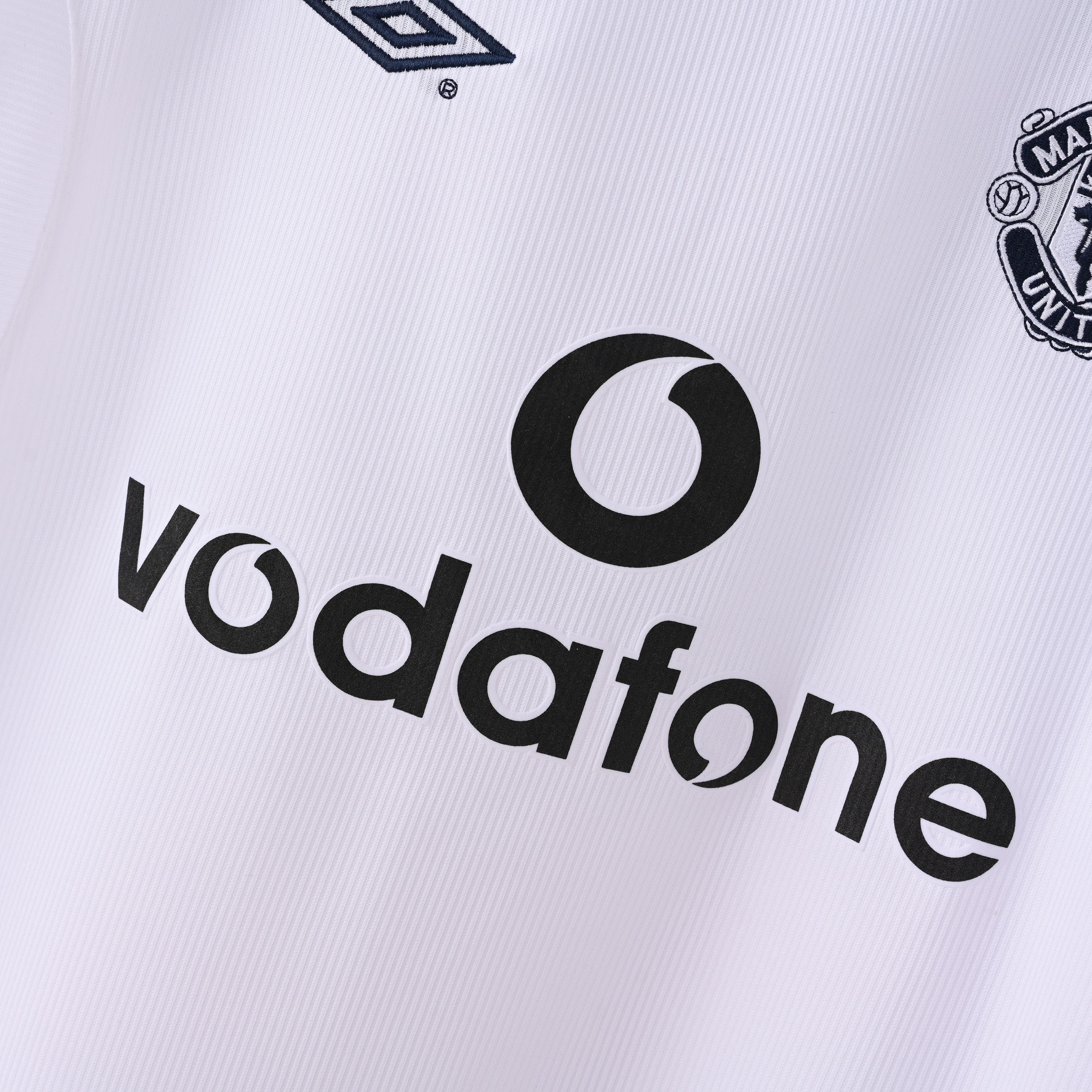 1999/2000 Manchester United Away Short-Sleeve Retro White Jersey ( Fan )
