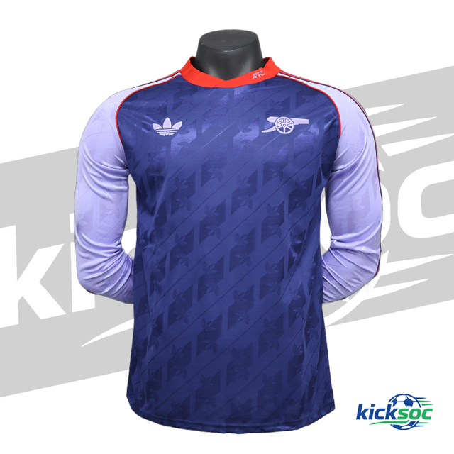 2024-2025 Arsenal Pre-Match Retro Long-Sleeve Football Jersey (Player) 