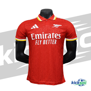 2025-2026 Arsenal Special Edition Red Polo Short-Sleeve Football Shirt (Player) 