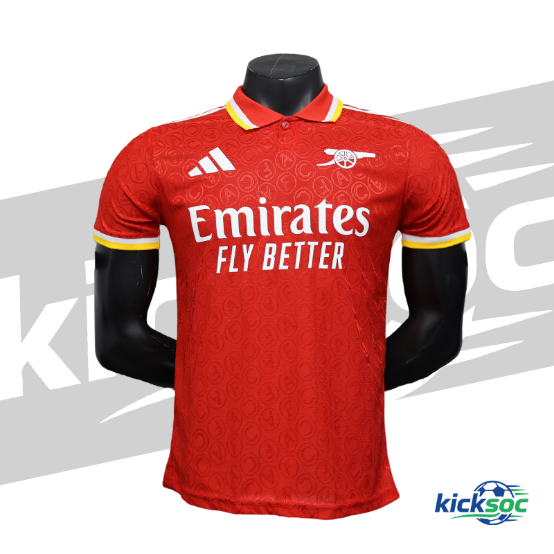 2025-2026 Arsenal Special Edition Red Polo Short-Sleeve Football Shirt (Player) 