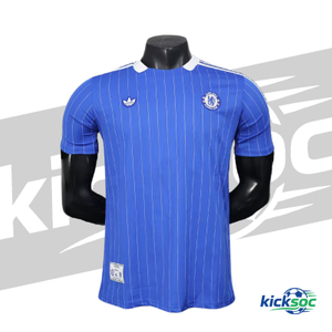 2025/2026 Chelsea Casual Retro Blue Short-Sleeve Football Jersey ( Fan ) 