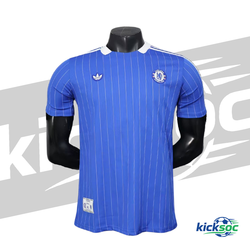 2025/2026 Chelsea Casual Retro Blue Short-Sleeve Football Jersey ( Fan ) 