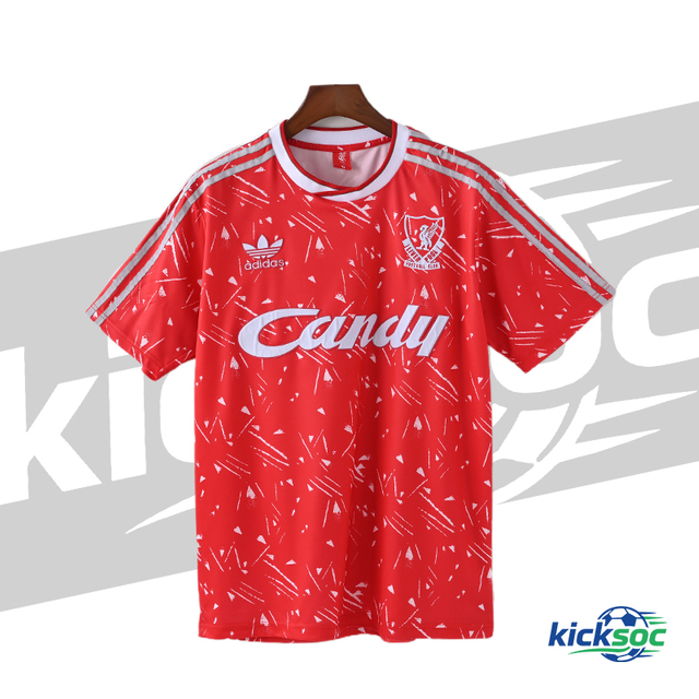 1989/1991 Liverpool Short-Sleeve Football Jersey Retro Style (Fan)