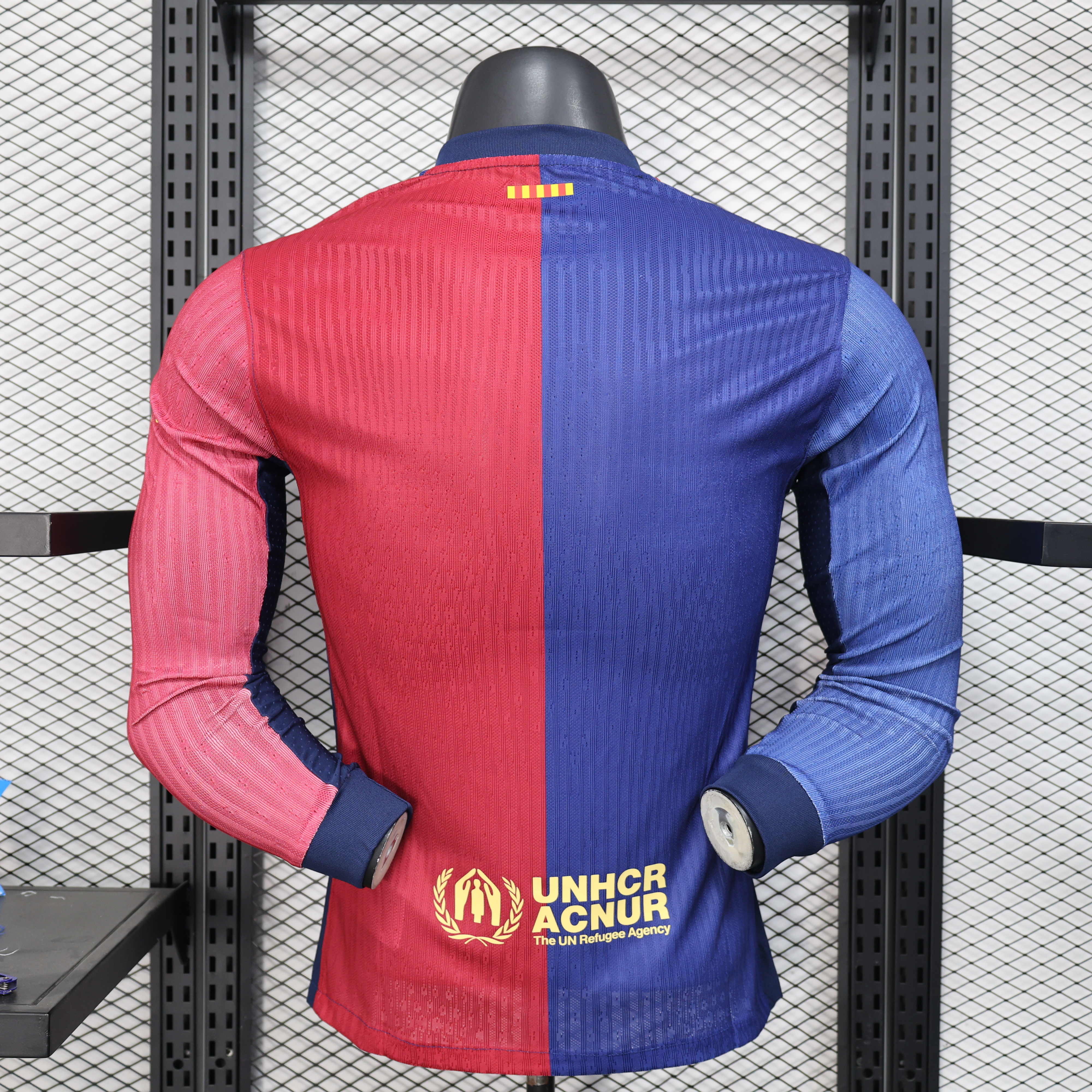 2025-2026 Barcelona home Long-sleeve jersey Scott collaboration (player-version) 