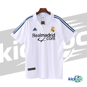 2001/2002 Real Madrid Home White Short-Sleeve Shirt ( Fan ) 