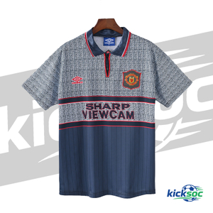 1995/1996 Manchester United Away Short-Sleeve Retro Gary Shirt ( Fan )