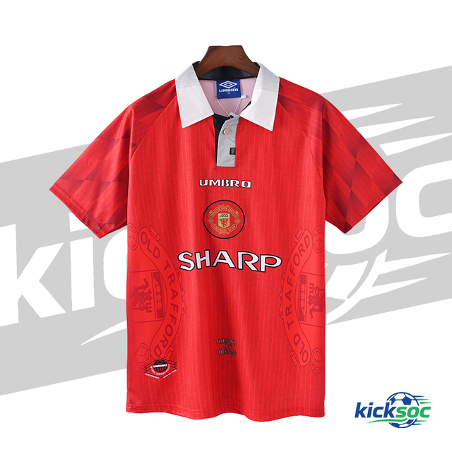 1996/1997 Manchester United Home Short-Sleeve Retro Red Shirt ( Fan ) 