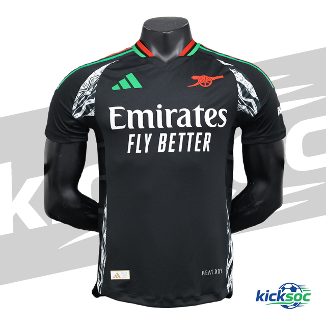 2024-2025 Arsenal Away Black short-Sleeve Jersey (Player) 