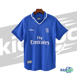 2001/2003 Chelsea Home Blue Short-Sleeve Retro Football Jersey ( Fan ) 