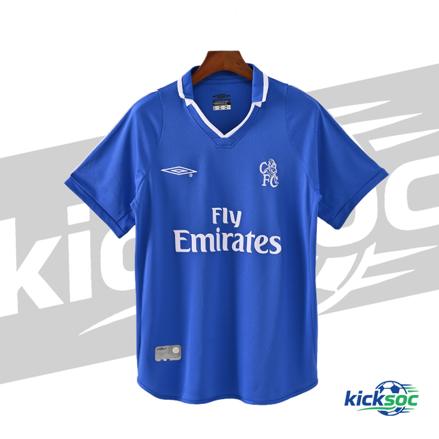 2001/2003 Chelsea Home Blue Short-Sleeve Retro Football Jersey ( Fan ) 