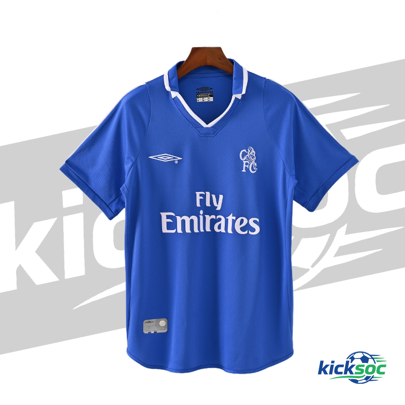 2001/2003 Chelsea Home Blue Short-Sleeve Retro Football Jersey ( Fan ) 