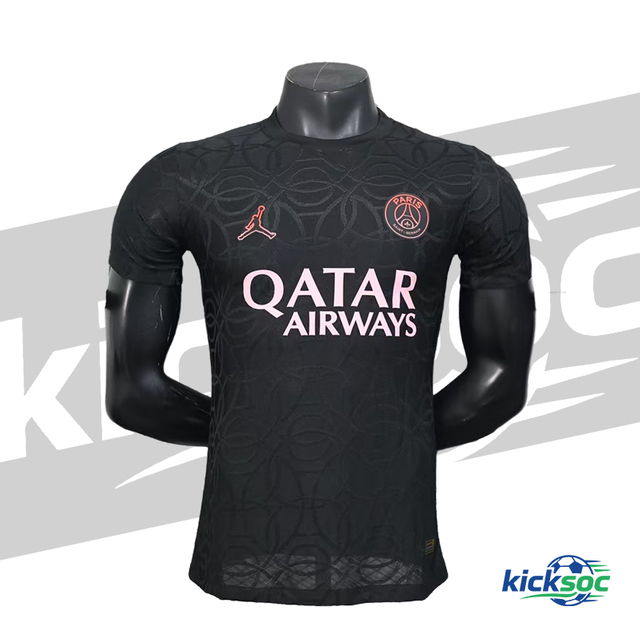 2025/2026 Paris Saint-Germain Black Special Edition Short-Sleeve Soccer Jersey (Player) 