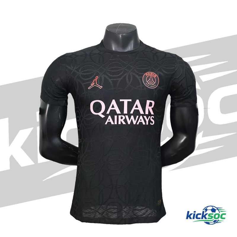 2025/2026 Paris Saint-Germain Black Special Edition Short-Sleeve Soccer Jersey (Player) 