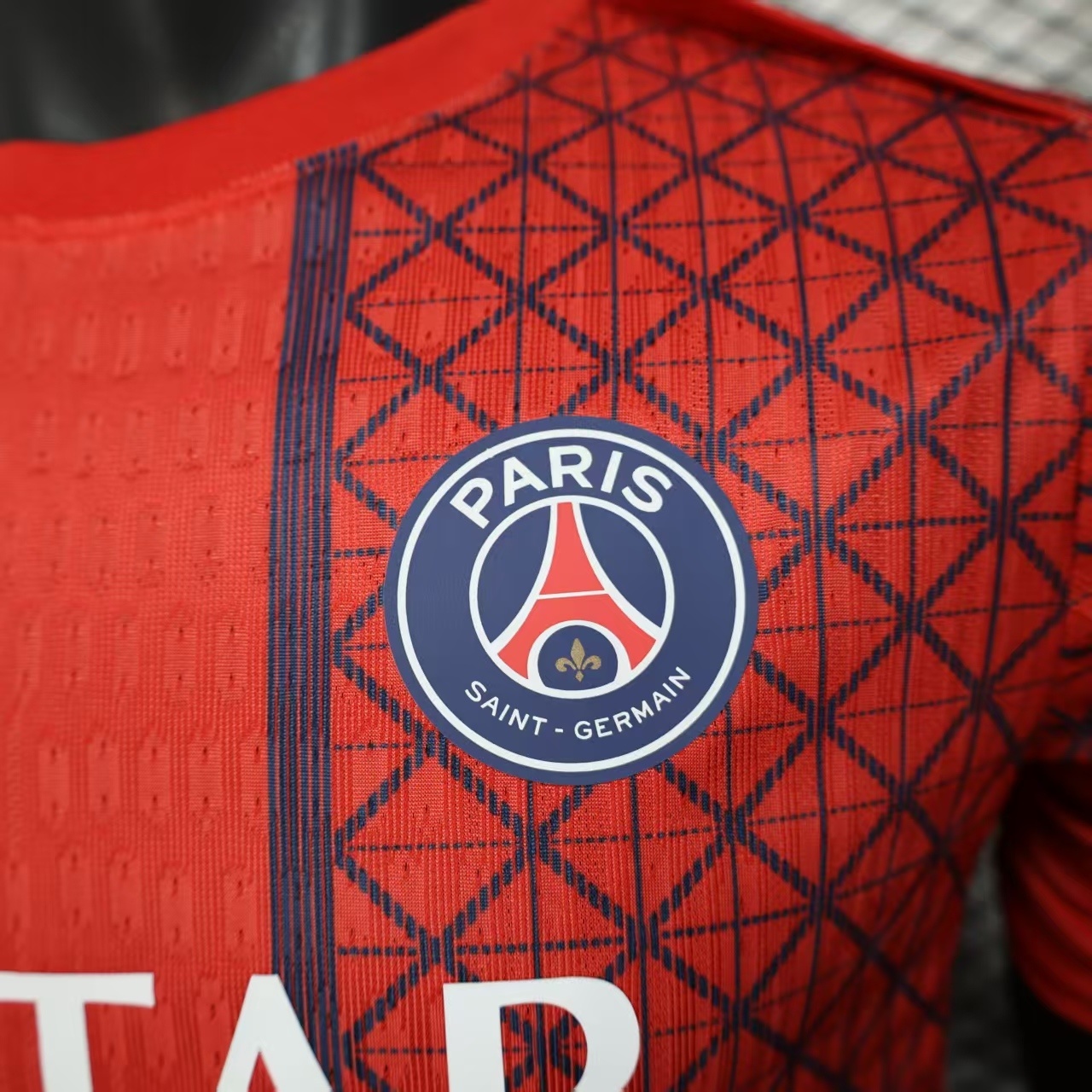2025/2026 Paris Saint-Germain Quick-Dry Pre-Match Training Red Short-Sleeve Jersey (Player) 